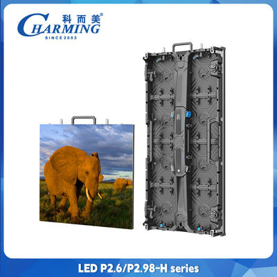 P2.98 P2.6 Hiển thị LED cho thuê trong nhà Dịch vụ trước Hiển thị LED với tủ nam châm 500x500